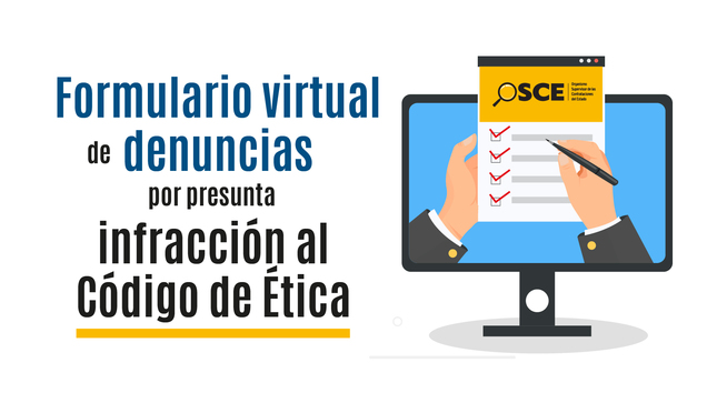 Formulario virtual de denuncias por presunta infracción al Código de Ética.