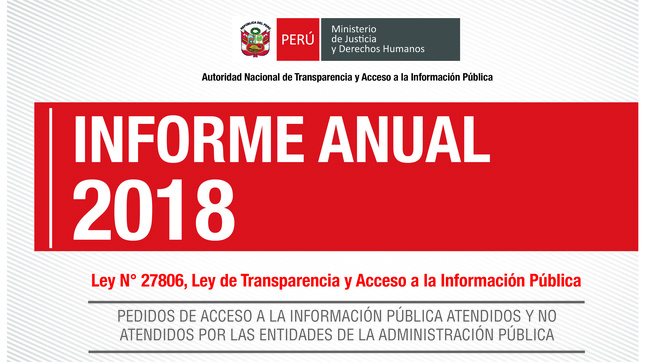 Informe Anual de solicitudes de acceso a la información pública 2018