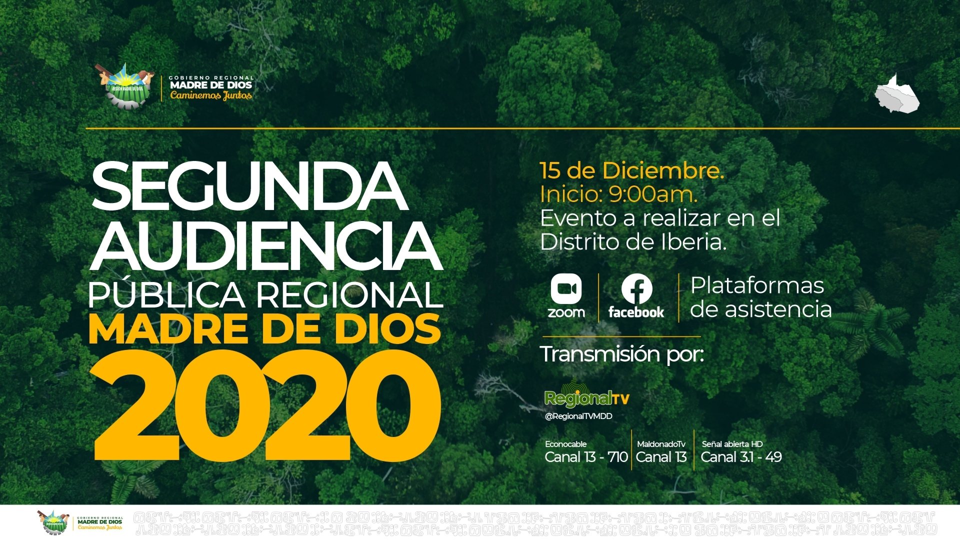 SEGUNDA AUDIENCIA PÚBLICA REGIONAL 2020