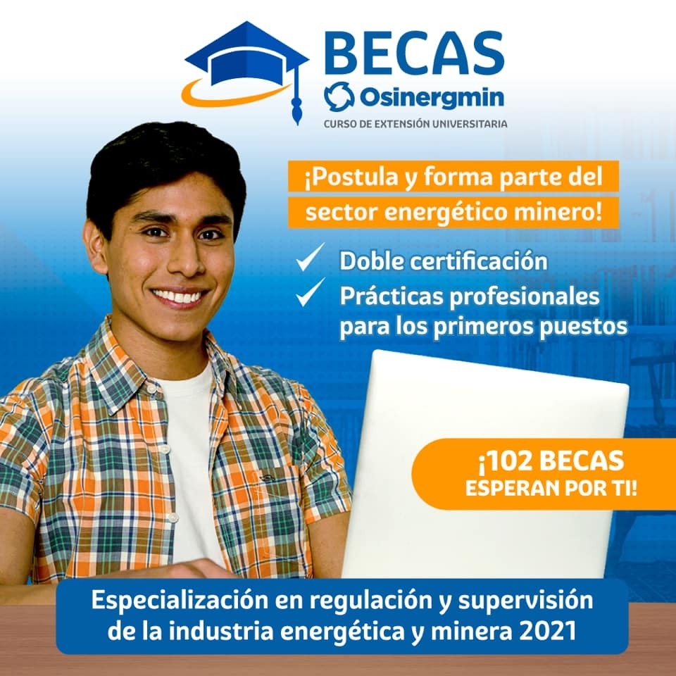 Becas Osinergmin: Curso de Extensión Universitaria