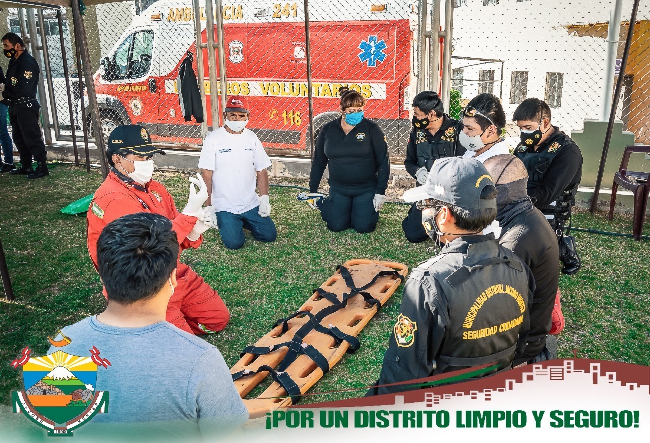 SERENAZGO RECIBE CAPACITACION POR PARTE DE COMPAÑÍA DE BOMBEROS 241 HUNTER