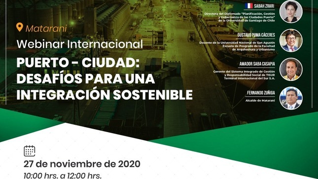 MATARANI - Webinar Internacional Puerto Ciudad "Desafíos para una integración sostenible"