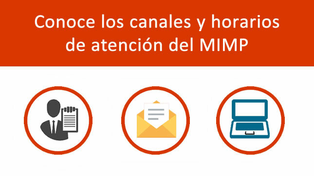 Canales y horarios de atención del MIMP