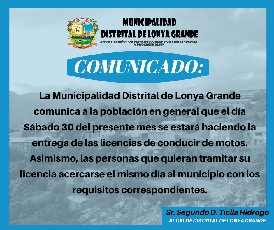 comunicado licencias