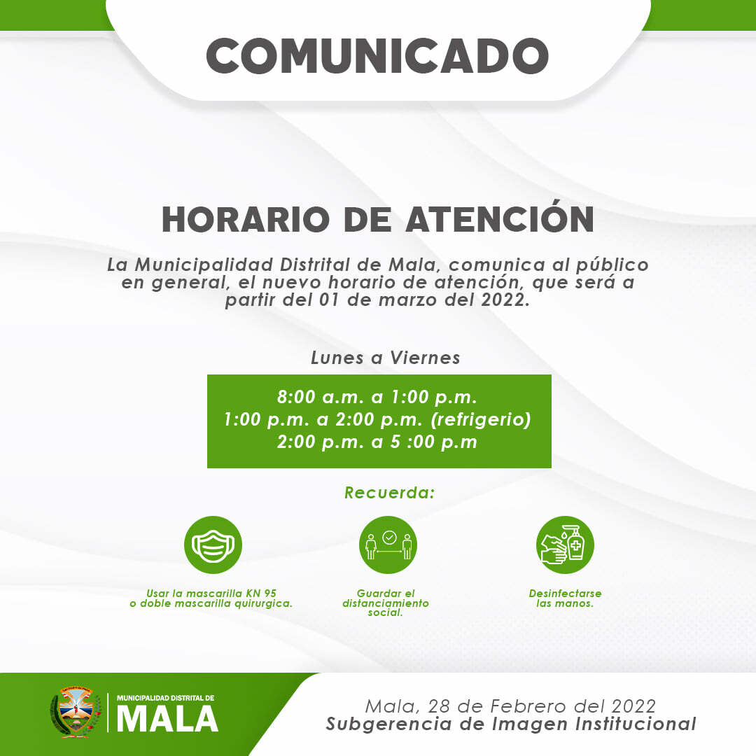 Horario de Atención