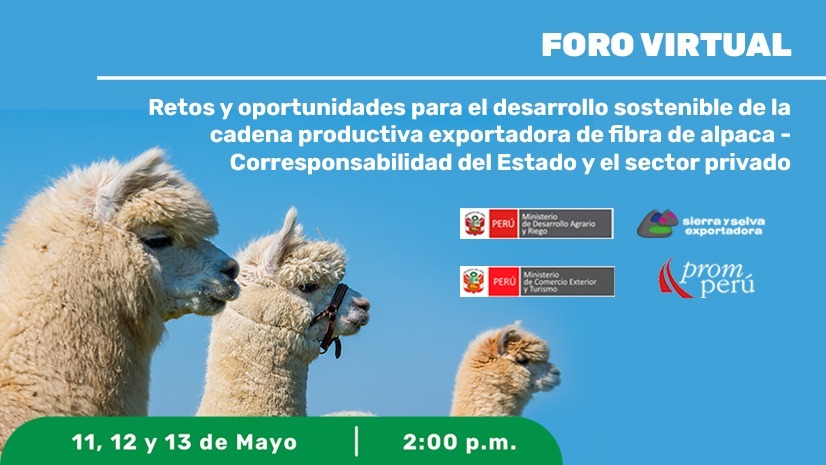 Foro Virtual: Retos y Oportunidades para la Fibra de Alpaca