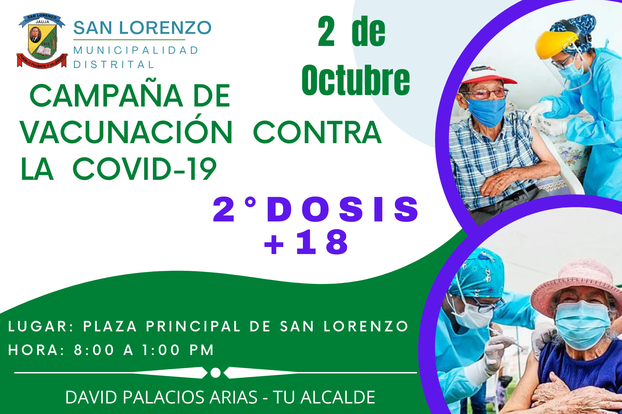 Campaña de vacunación contra la c+Covid 19 mayores de 18 años