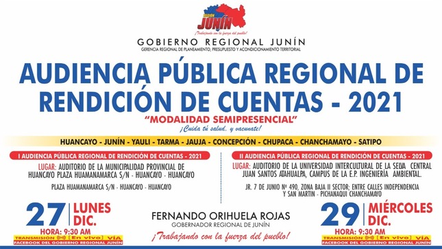 Audiencia Publica Regional de Rendición de Cuentas