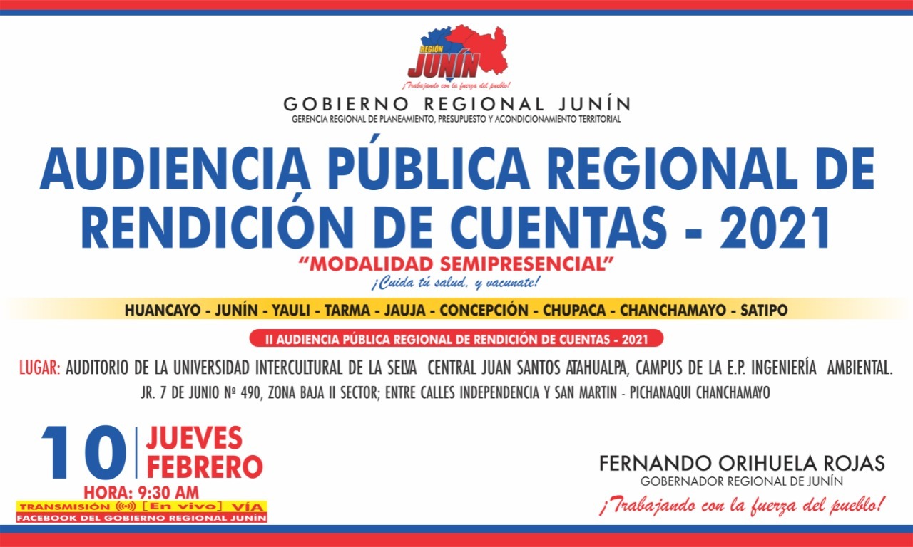 Audiencia Publica Regional de Rendición de Cuenta