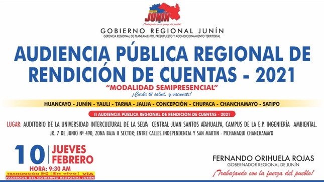 Audiencia Publica Regional de Rendición de Cuenta