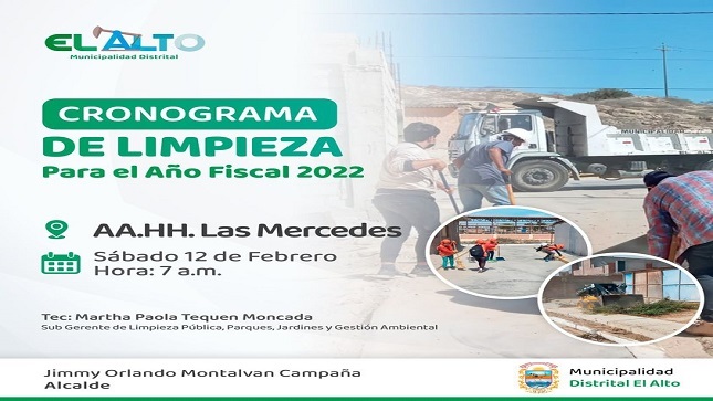 Campaña de limpieza - AA.HH Las Mercedes