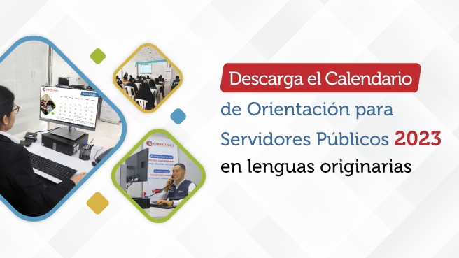 Calendario de Orientación para Servidores Públicos 2023