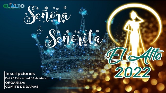 Inscripciones para señorita y señora El Alto 2022