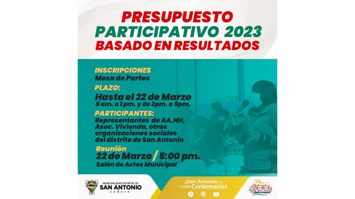Presupuesto Participativo 2023