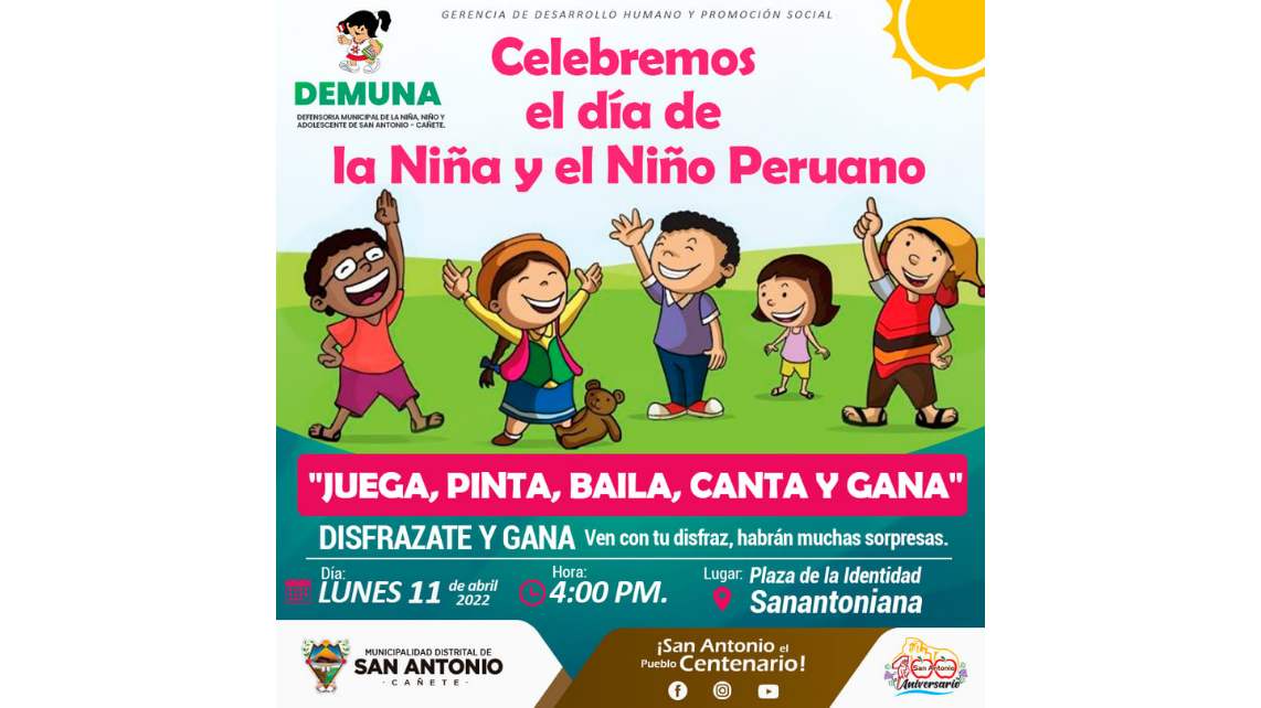 Celebramos el día de la Niña y el Niño Peruano