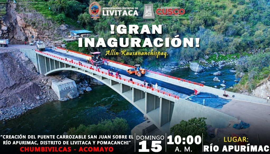 GRAN INAGURACION DEl PUENTE SAN JUAN
