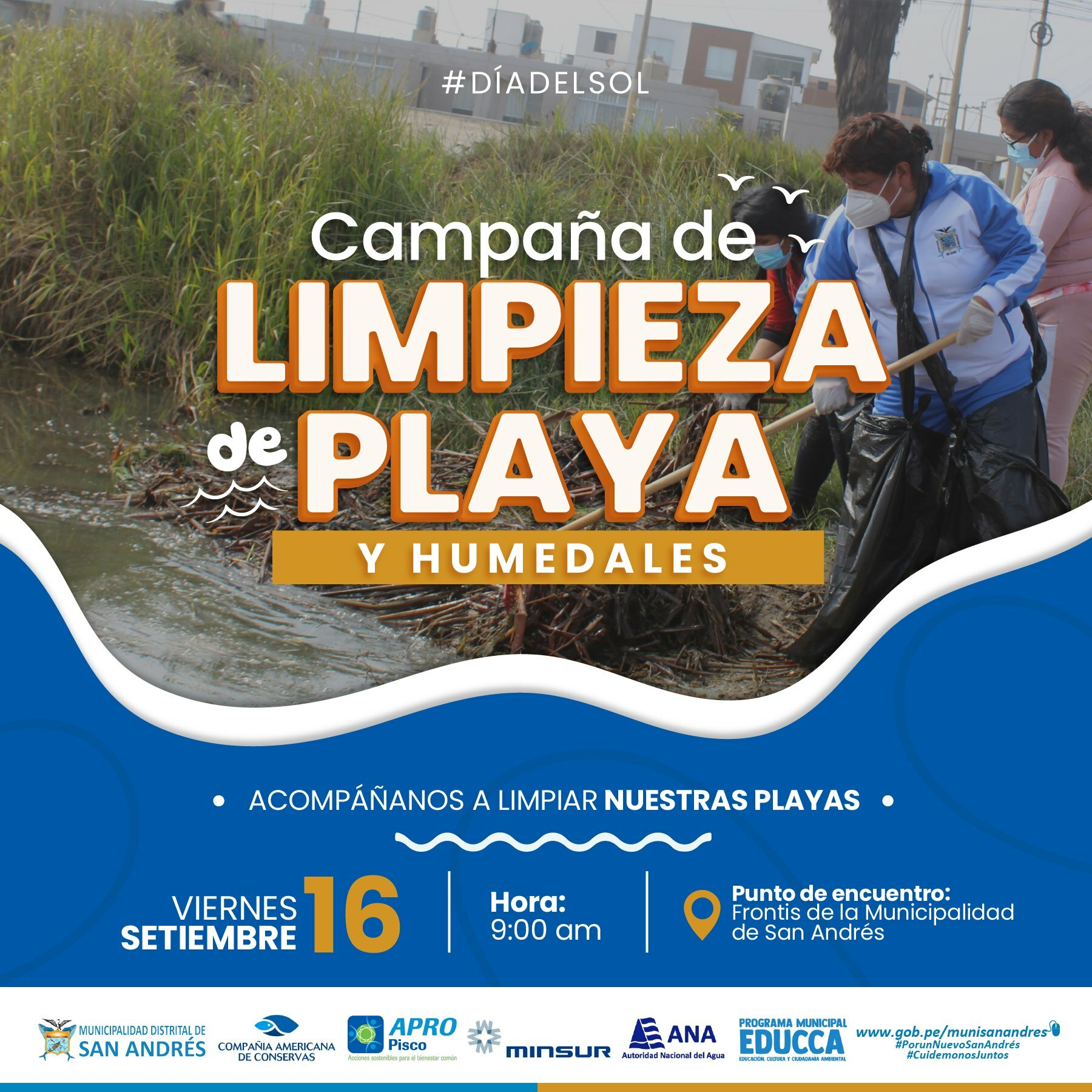 Campaña de Limpieza de Playa y Humedales