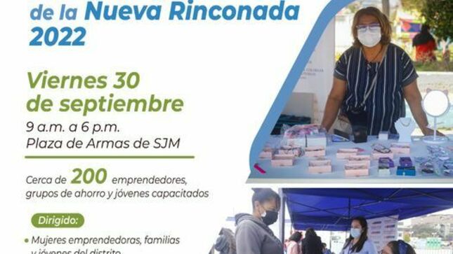 1ra feria de Emprendimiento para la Integración de la Nueva Rinconada 2022
