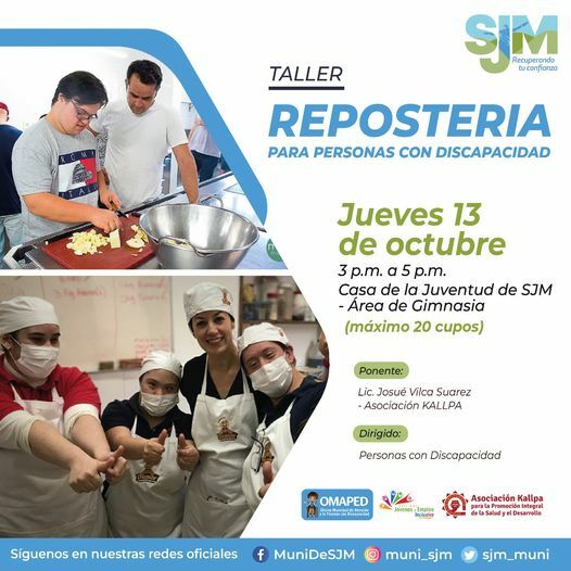 Taller: Reposterรญa para Personas con Discapacidad
