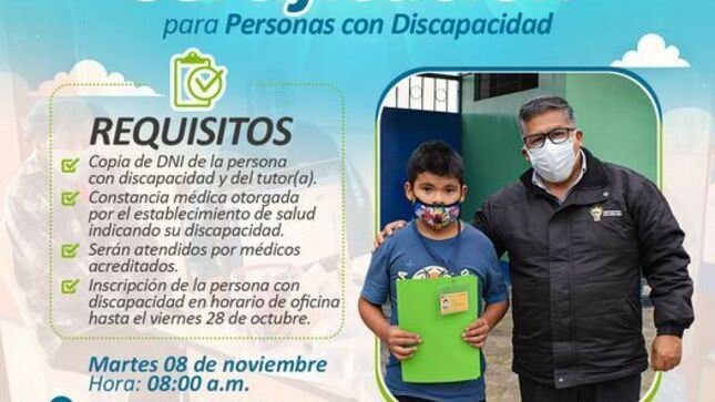 Tercera campaña de certificación para personas con discapacidad