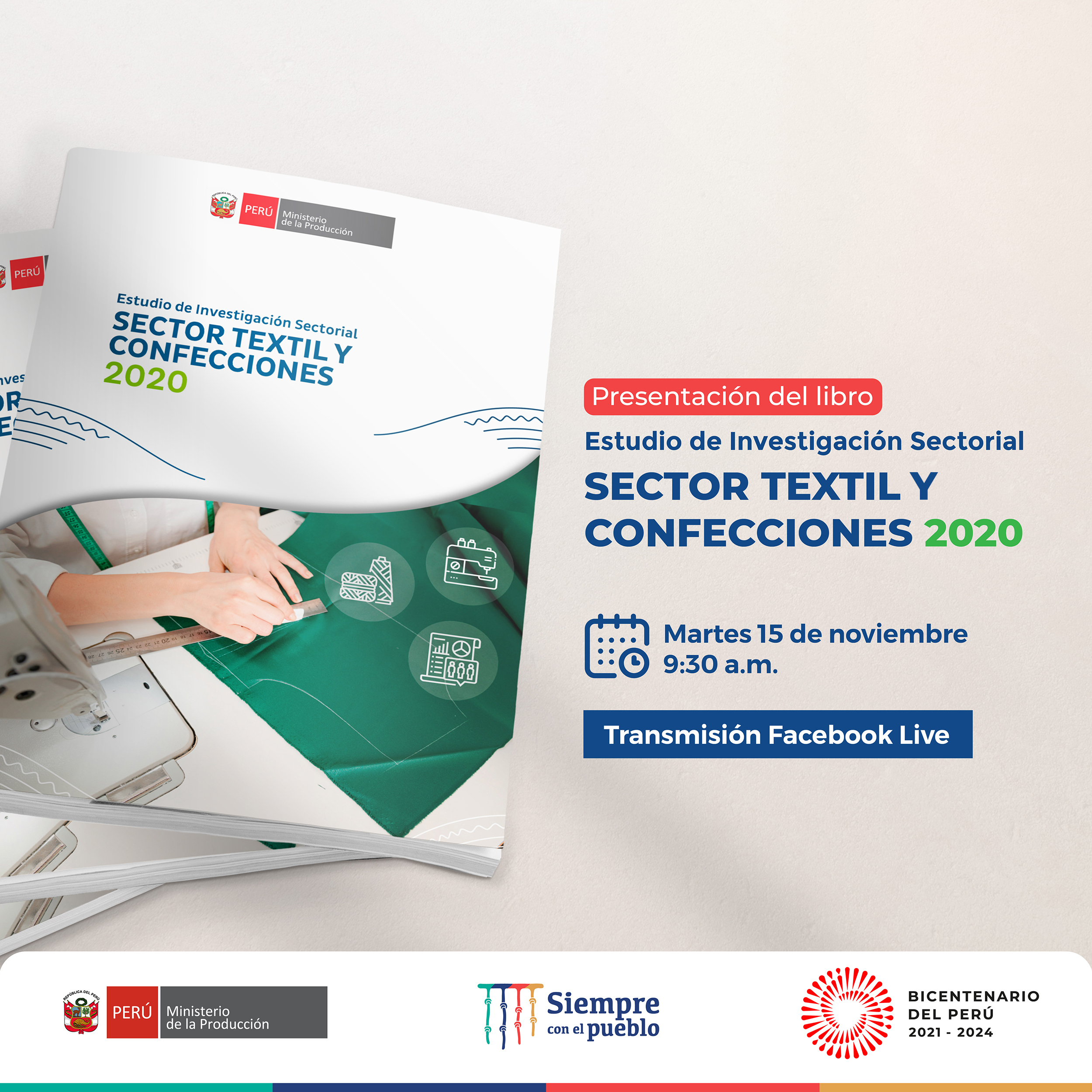 Presentación del libro Estudio de investigación Sectorial: Sector Textil y Confecciones 2020