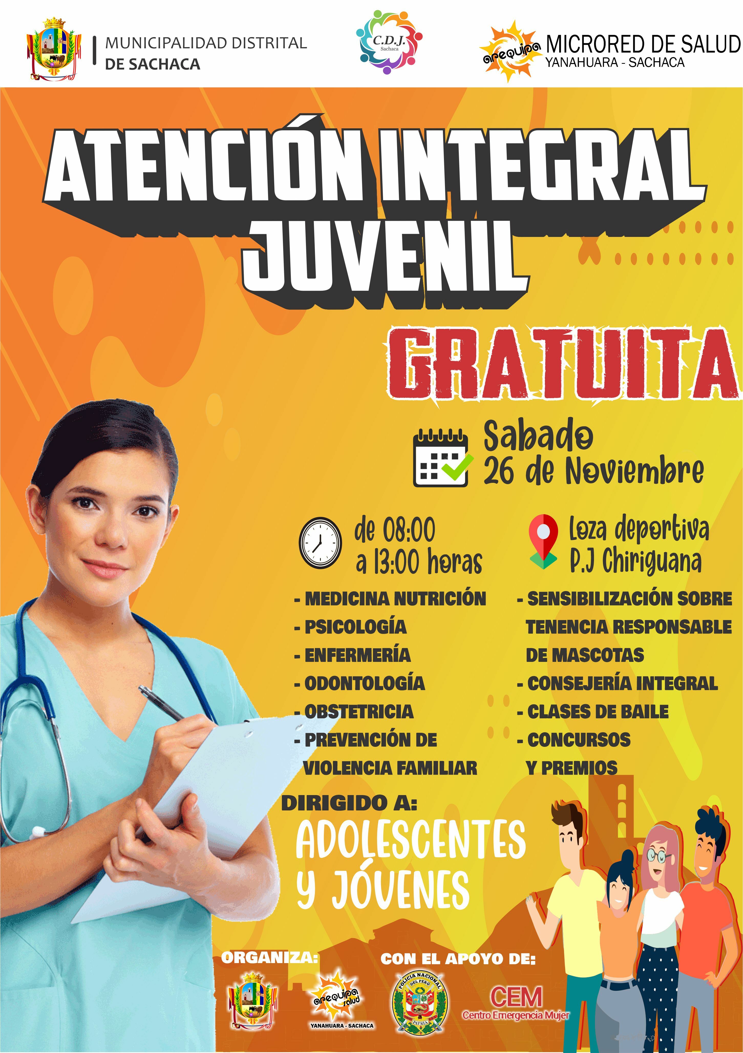 Campaña de atención medica integral juvenil