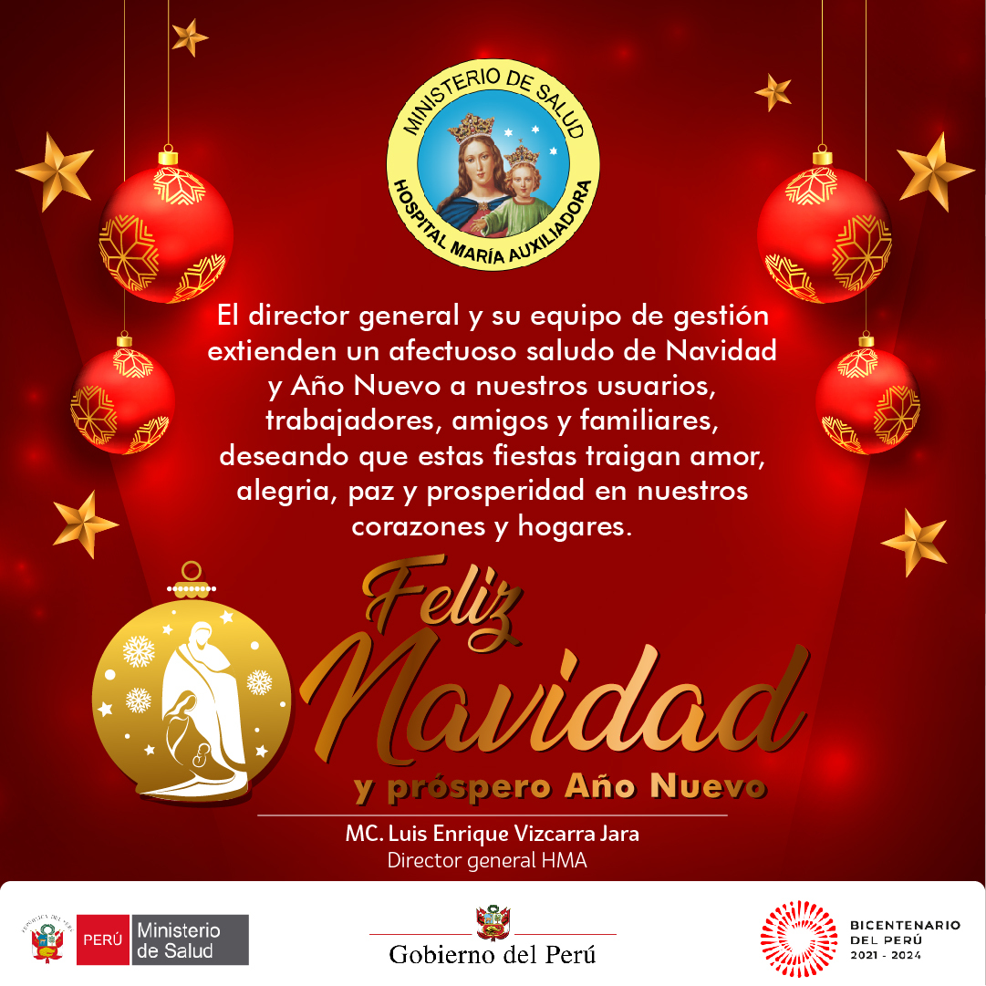 Saludo institucional: Feliz Navidad