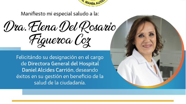 Saludo institucional: Hospital Daniel Alcides Carrión