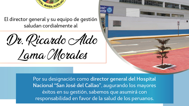 Saludo institucional: Hospital Nacional San José