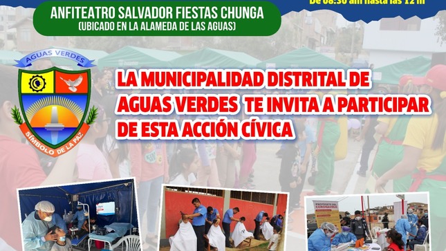 invitación a la comunidad a participar de la Acción Cívic