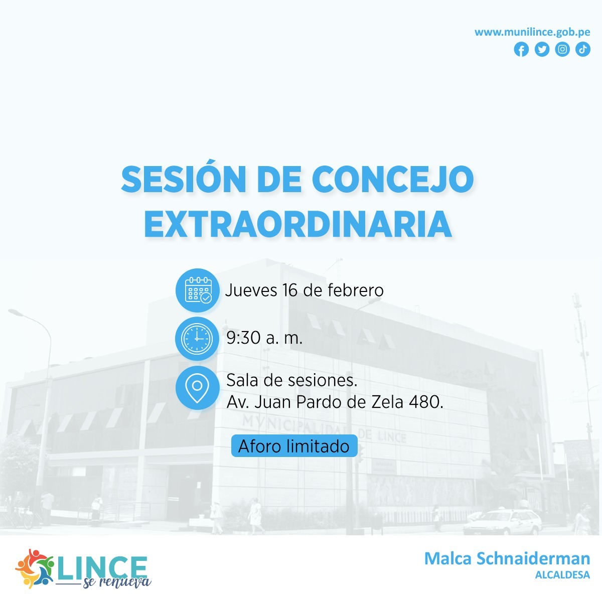 Sesión de concejo extraordinaria