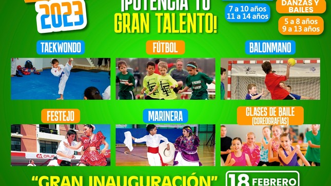 NO PIERDAS LA OPORTUNIDAD! Participa en la Escuela de Verano Municipal 2023