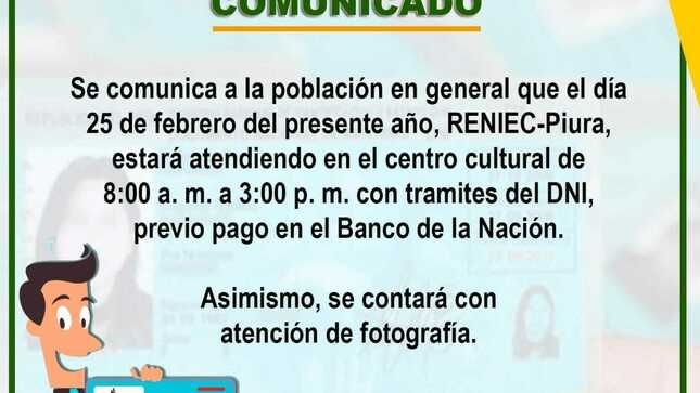 ¡Atención a la población en general!