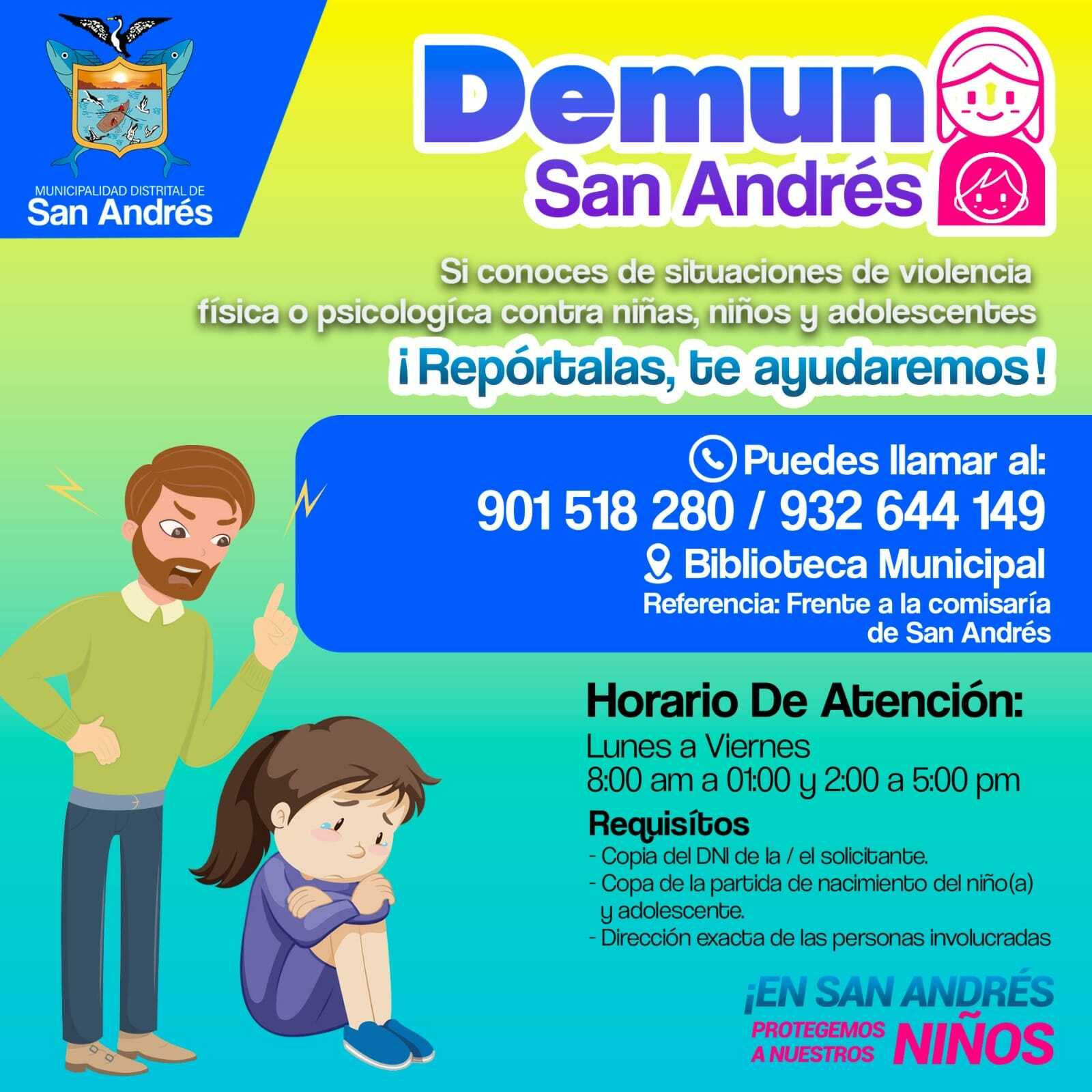 DEMUNA "Por La Defensa De Nuestros Niños Y Adolescentes, Te Atendemos Con Amor"