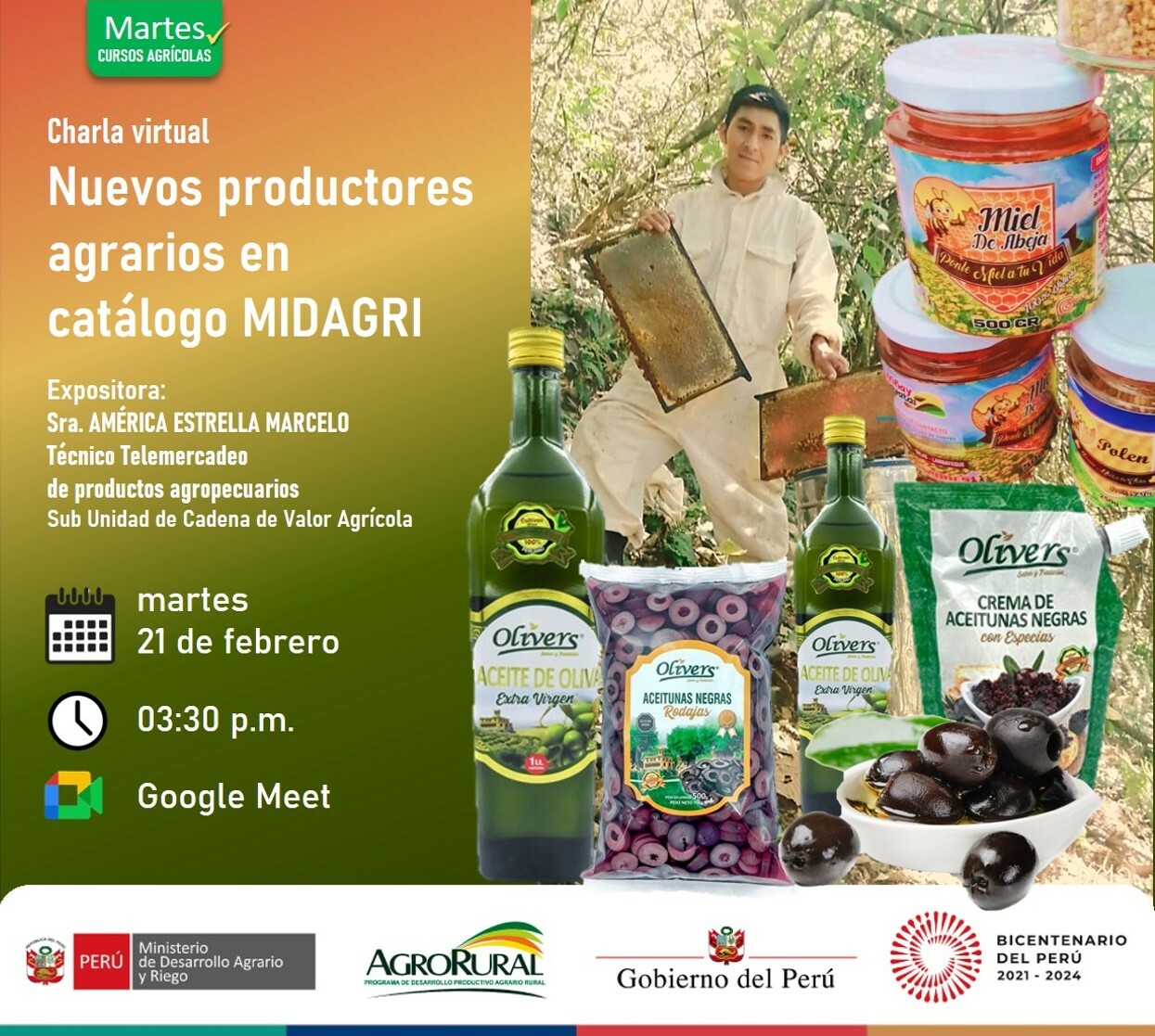 Nuevos productores agricolas  en catálago MIDAGRI