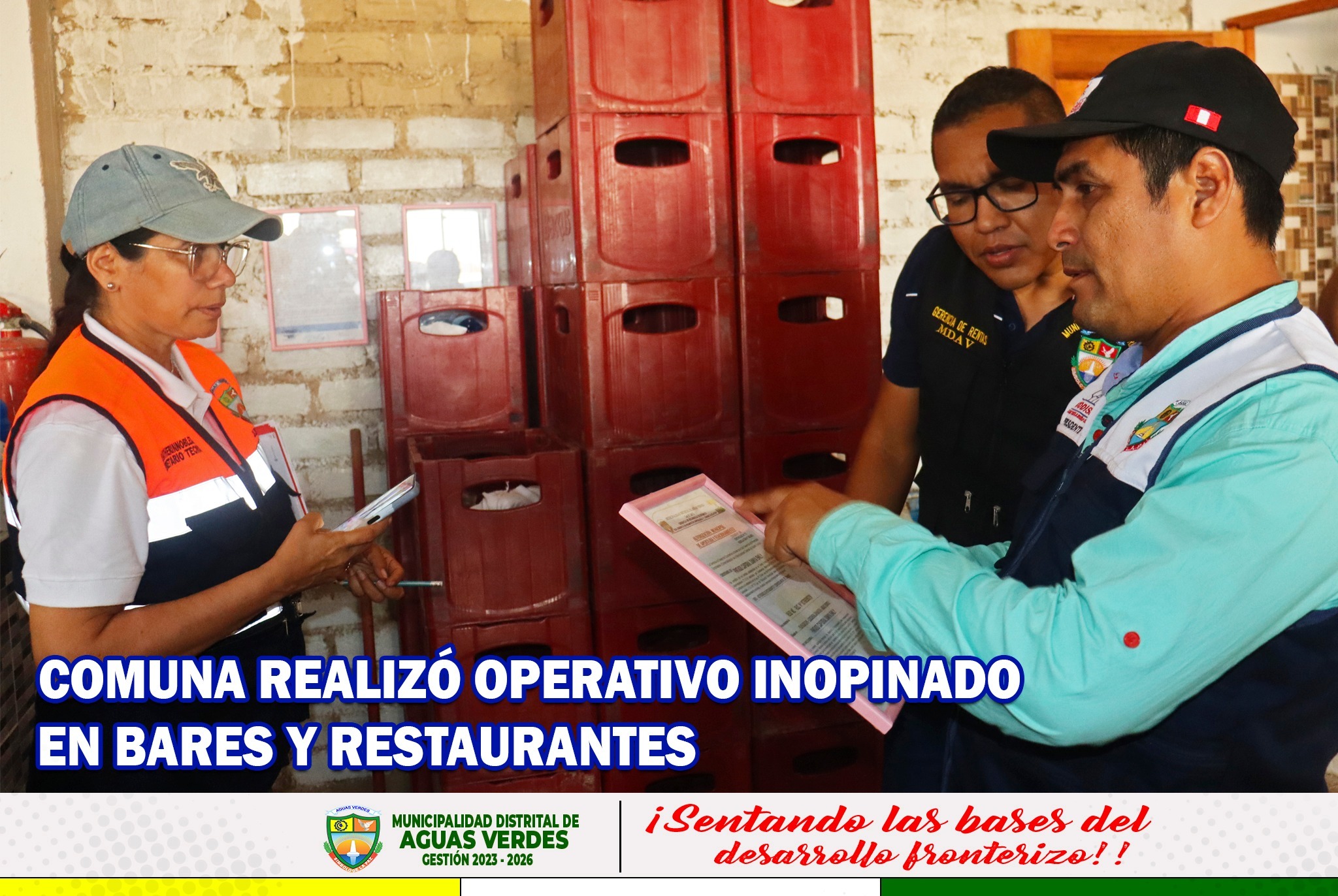 COMUNA REALIZÓ OPERATIVO INOPINADO EN BARES Y RESTAURANTES