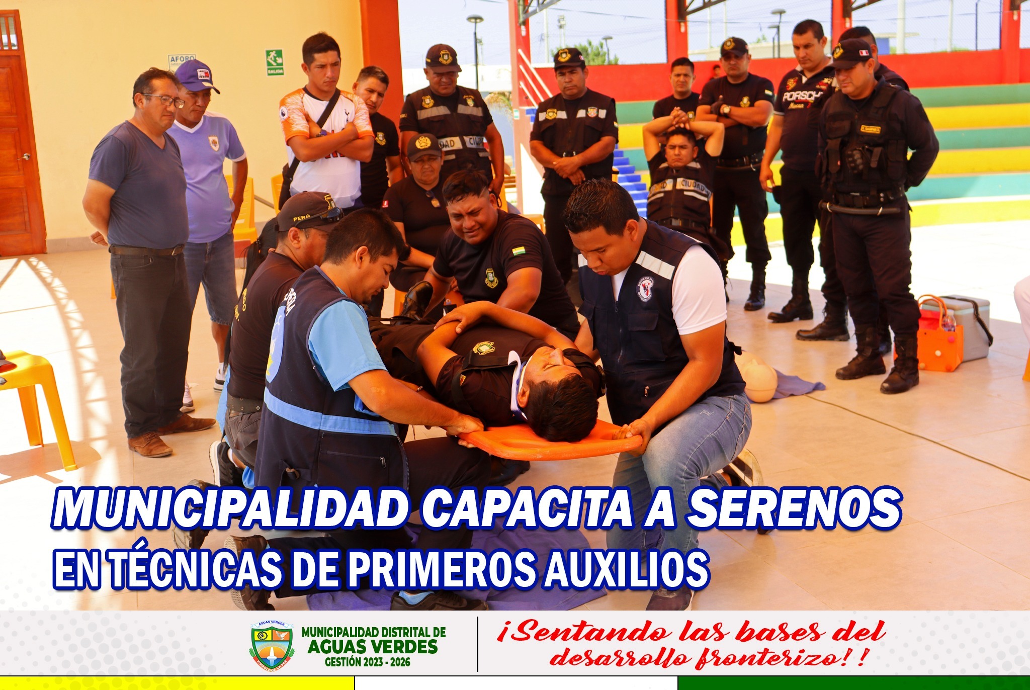 COMUNA CAPACITA A SERENOS EN TÉCNICAS DE PRIMEROS AUXILIOS