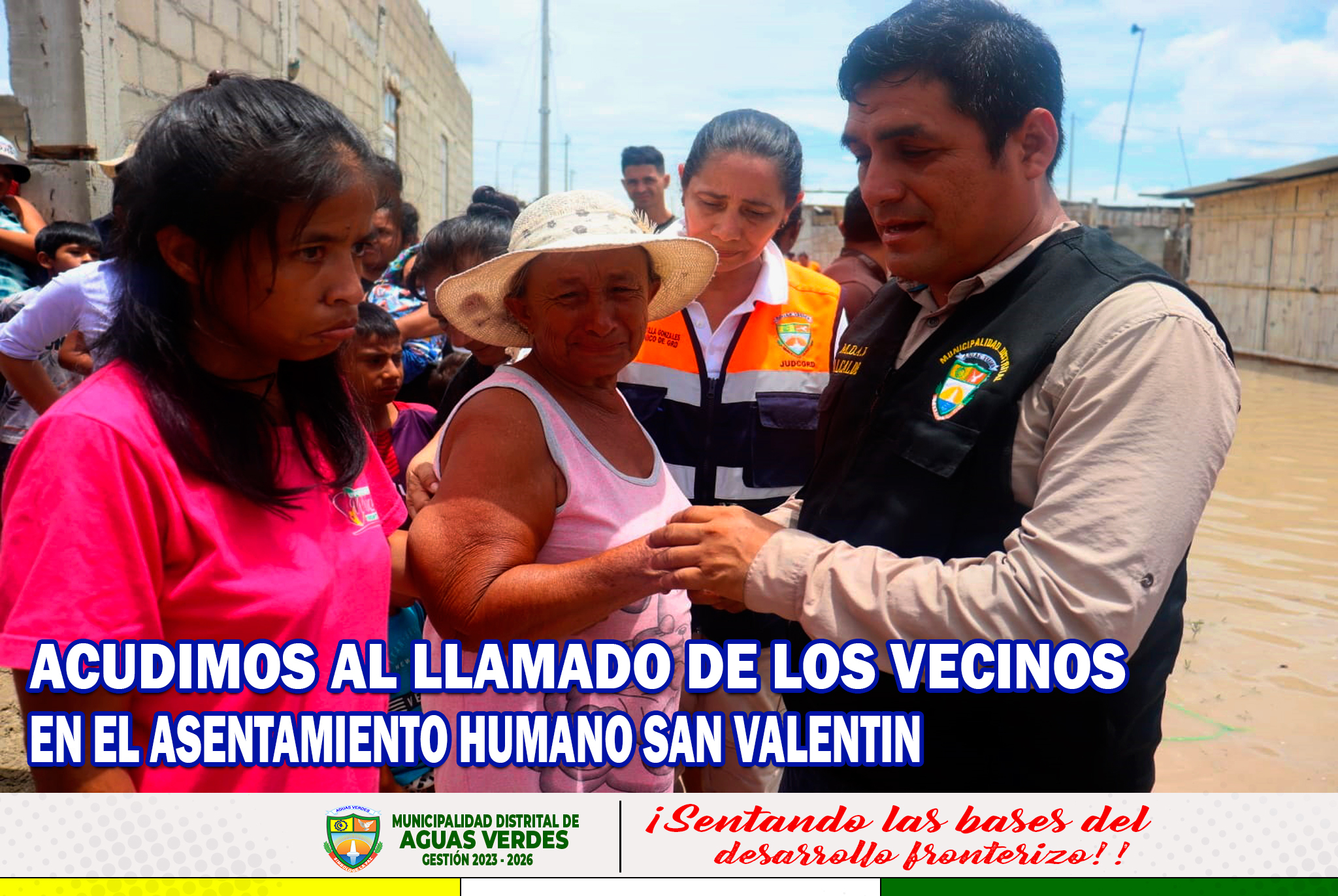 Acudimos al llamado de los vecinos en el AA.HH. San Valentin