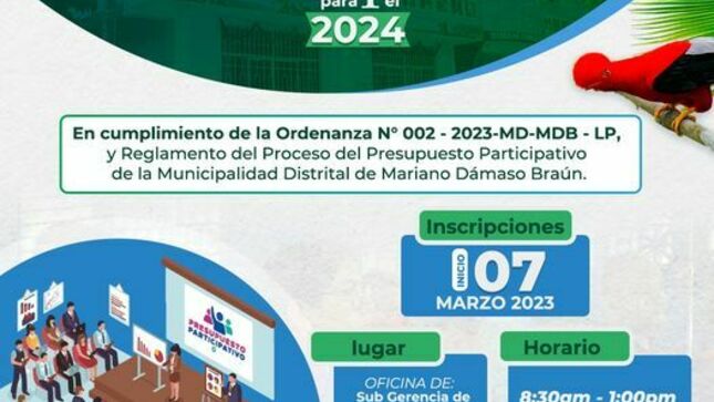 Presupuesto participativo 2024