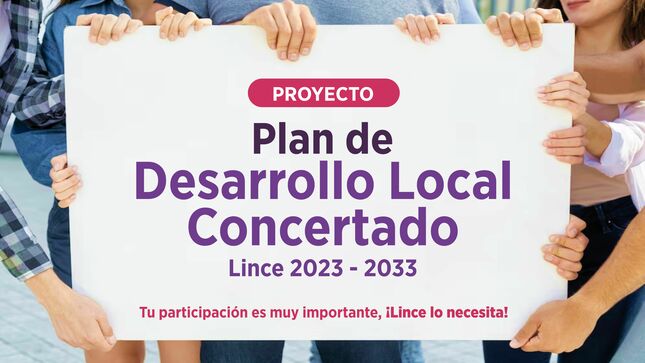 ✅Continuamos trabajando por el desarrollo de Lince.

👉🏼Ponemos a disposición de todos los vecinos de Lince la propuesta del Plan de Desarrollo Concertado, el cual ha sido elaborado con la colaboración de todos los linceños mediante mecanismos de participación ciudadana.

Este importante documento permite orientar el desarrollo hacia comunidad segura, ordenada y moderna. 👫