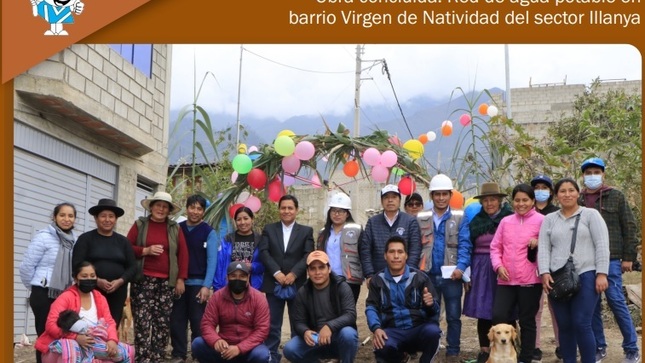 Obra concluida de Agua Potable en el barrio Virgen de Natividad