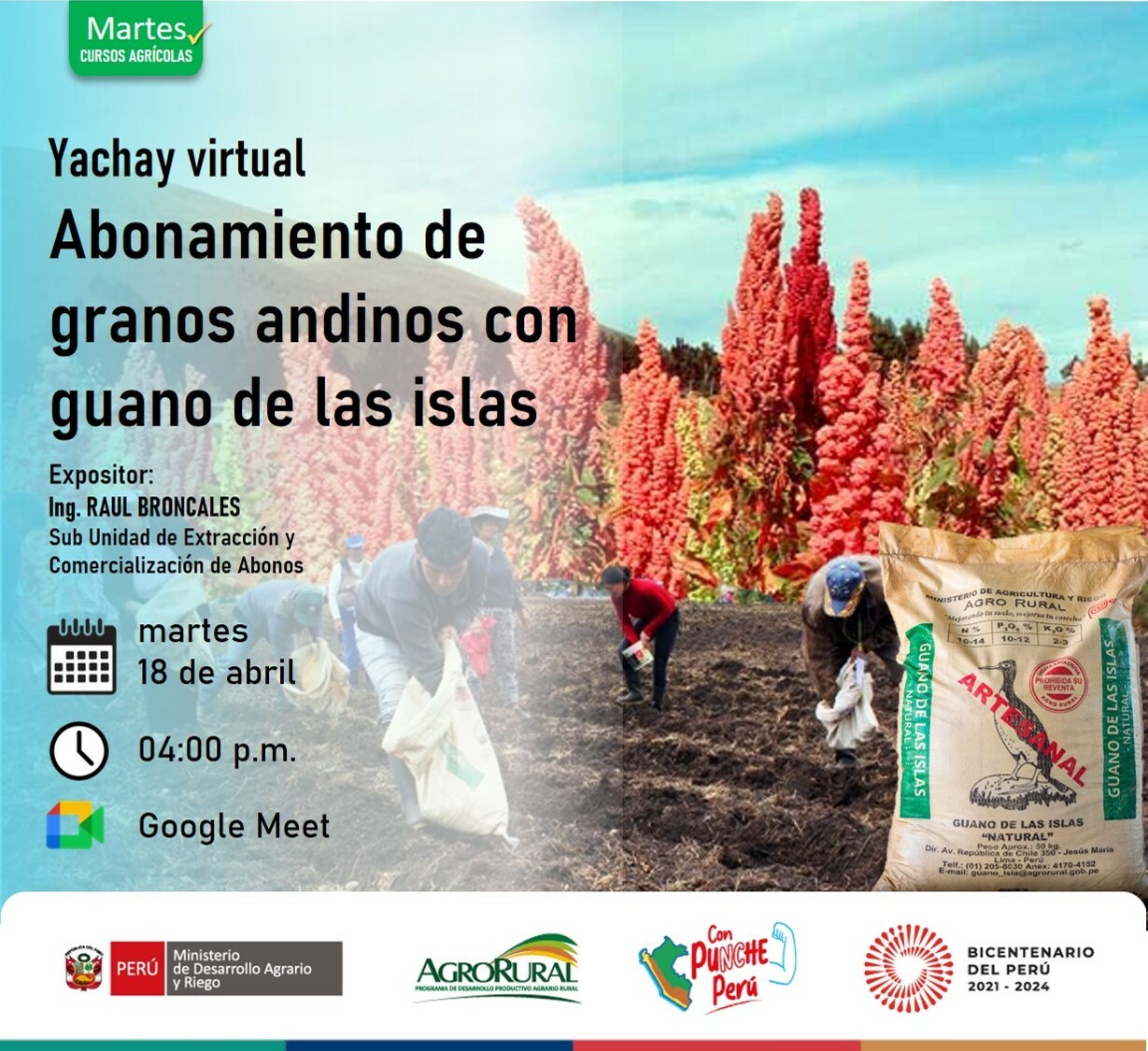 Yachay virtual: Abonamiento granos andinos