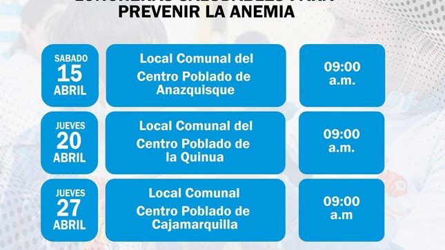 Loncheras saludables para prevenir la anemia en los niños de 3-5 años