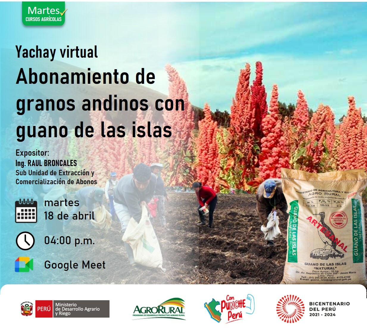 Yachay virtual: Abonamiento granos andinos