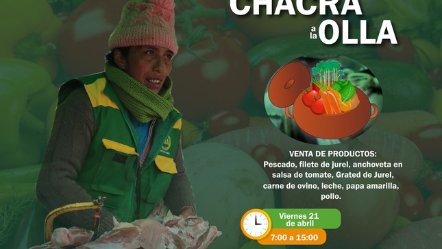 Vecin@ de Yanacancha, vuelve la feria de la Chacra a la Olla en el Parque Universitario, encuentra productos frescos y saludables, al alcance de tu bolsillo