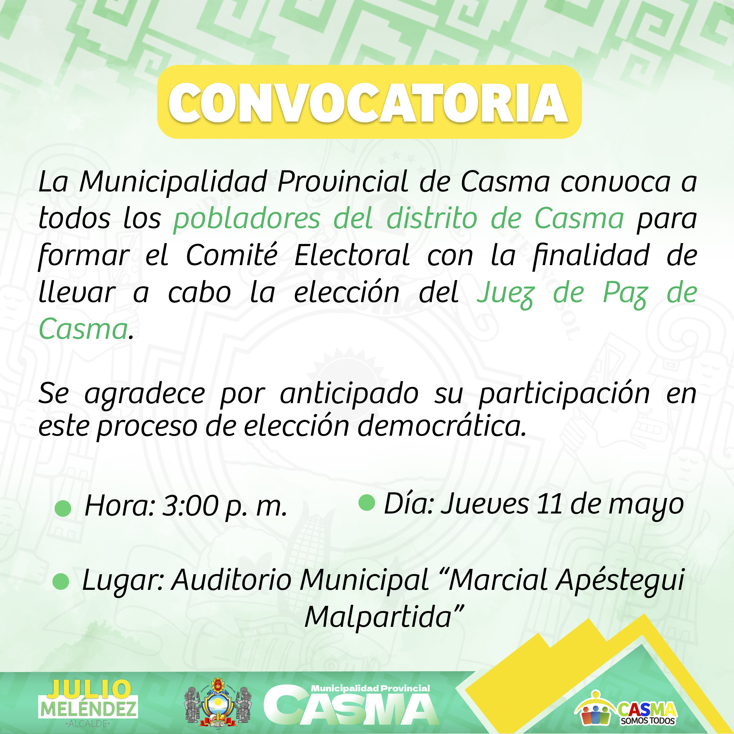CONVOCATORIA