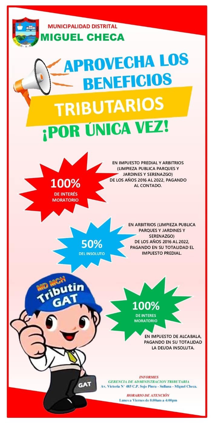Aprovecha Los Descuentos Tributarios  ¡Recuerda Es Por Tiempo Limitado!