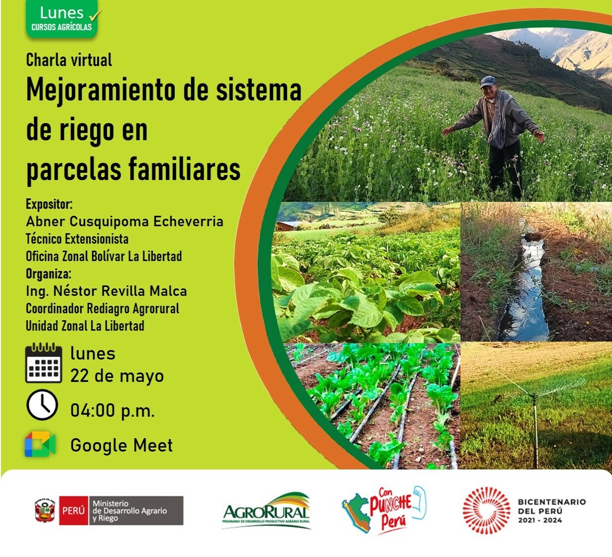 Mejoramiento de Sistema de riego en parcelas Familiares