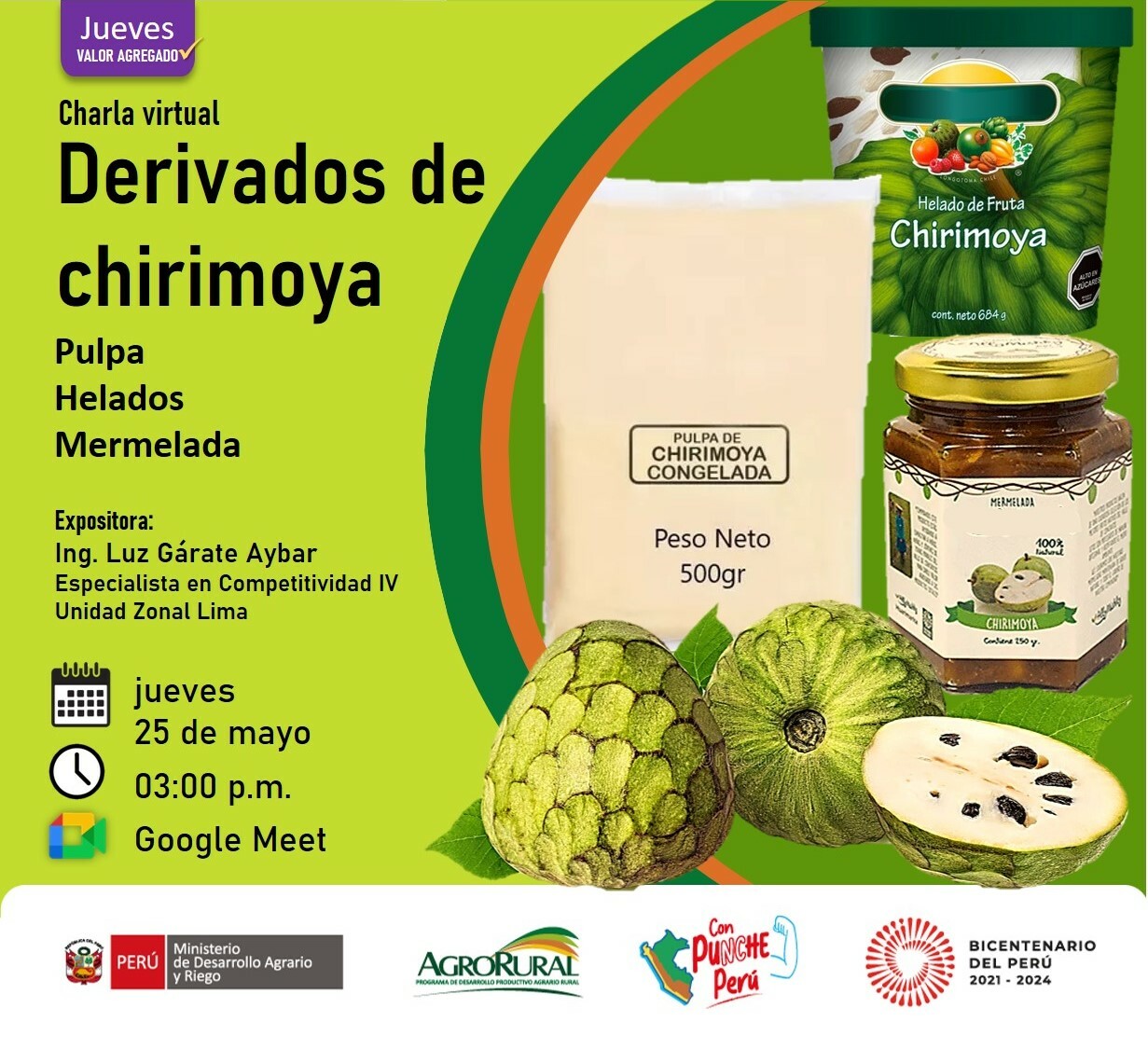 Derivados de chirimoya