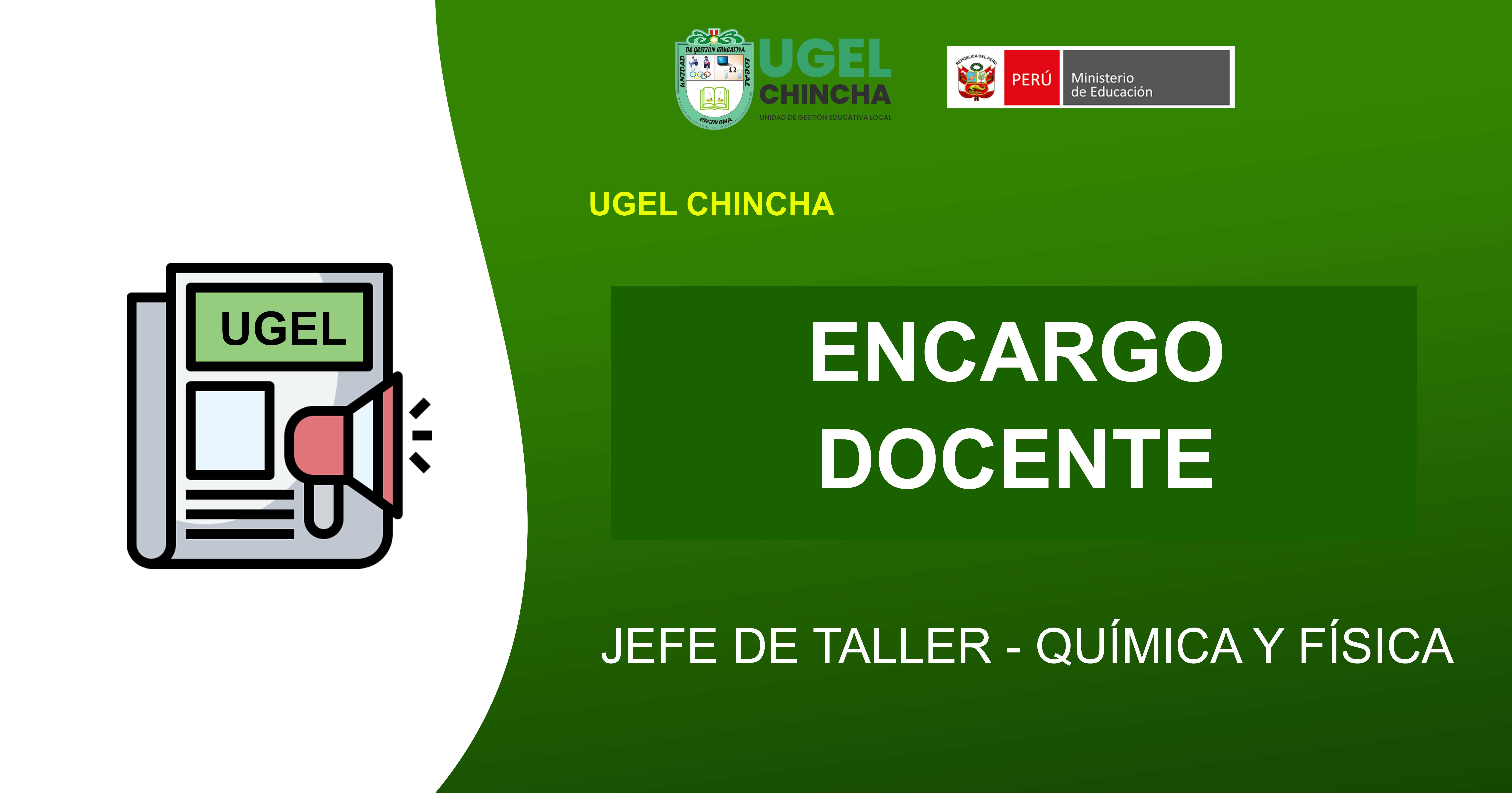 Jefe de Taller I.E. José Pardo y Barreda